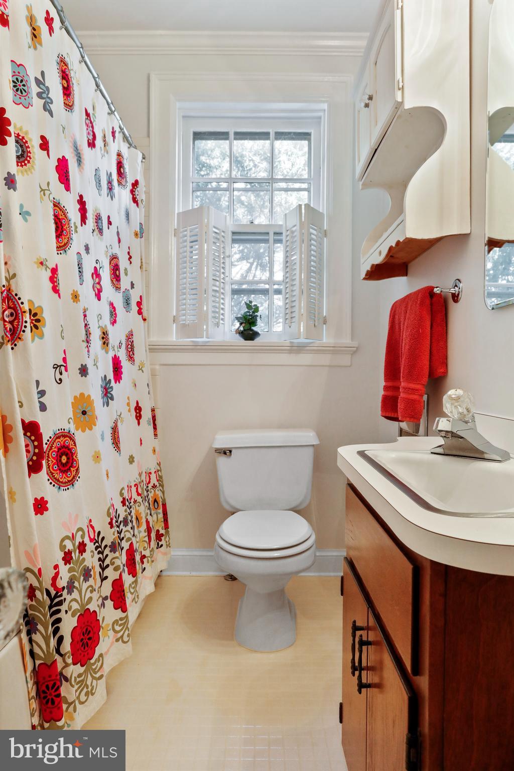 305 College Place Frederick, MD 21701 - Photo 44 of 71 a bathroom with a sink toilet and window