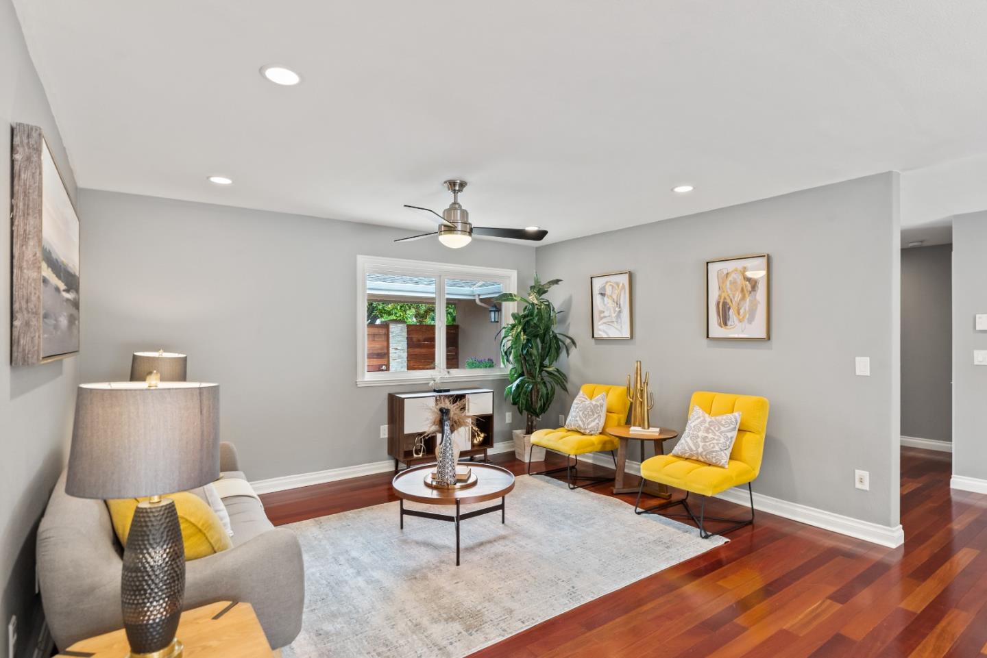 1110 Castleton Way Sunnyvale, CA 94087 - Photo 9 of 27 a living room with furniture and wooden floor