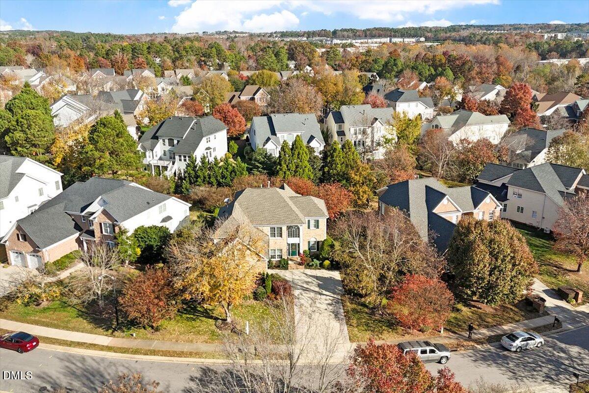 9120 Sanctuary Court Raleigh, NC 27617 - Photo 49 of 80 an aerial view of residential houses with city view