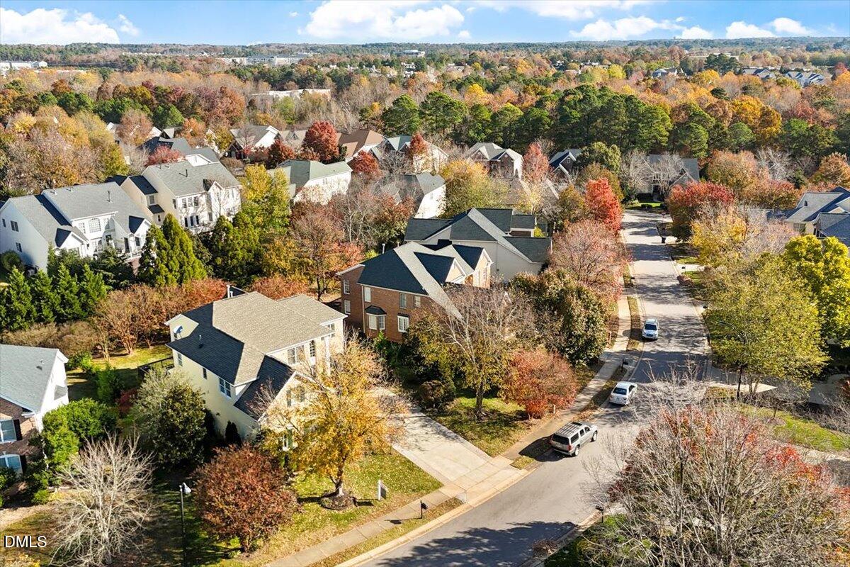 9120 Sanctuary Court Raleigh, NC 27617 - Photo 50 of 80 an aerial view of residential houses with outdoor space