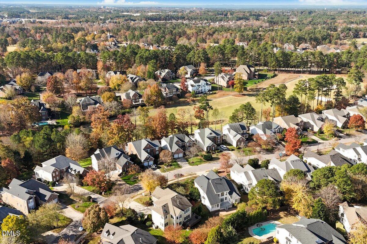 9120 Sanctuary Court Raleigh, NC 27617 - Photo 55 of 80 an aerial view of residential houses with outdoor space
