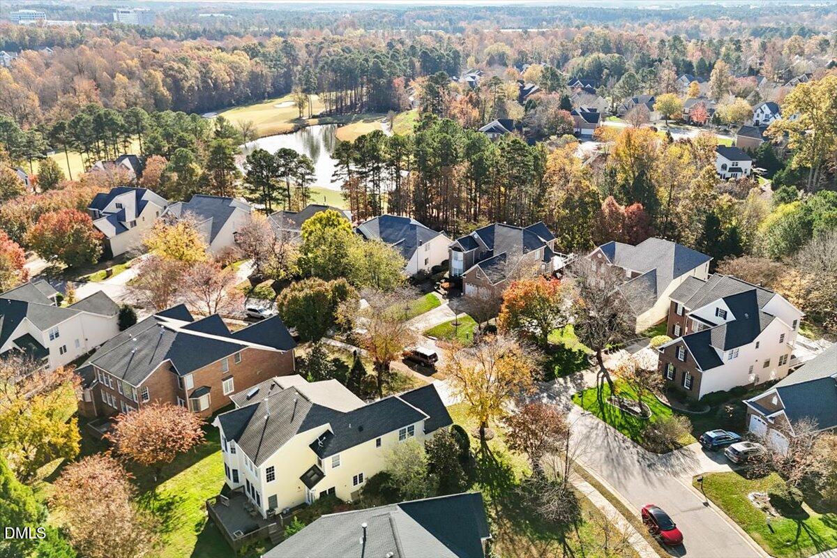 9120 Sanctuary Court Raleigh, NC 27617 - Photo 61 of 80 an aerial view of residential houses with outdoor space