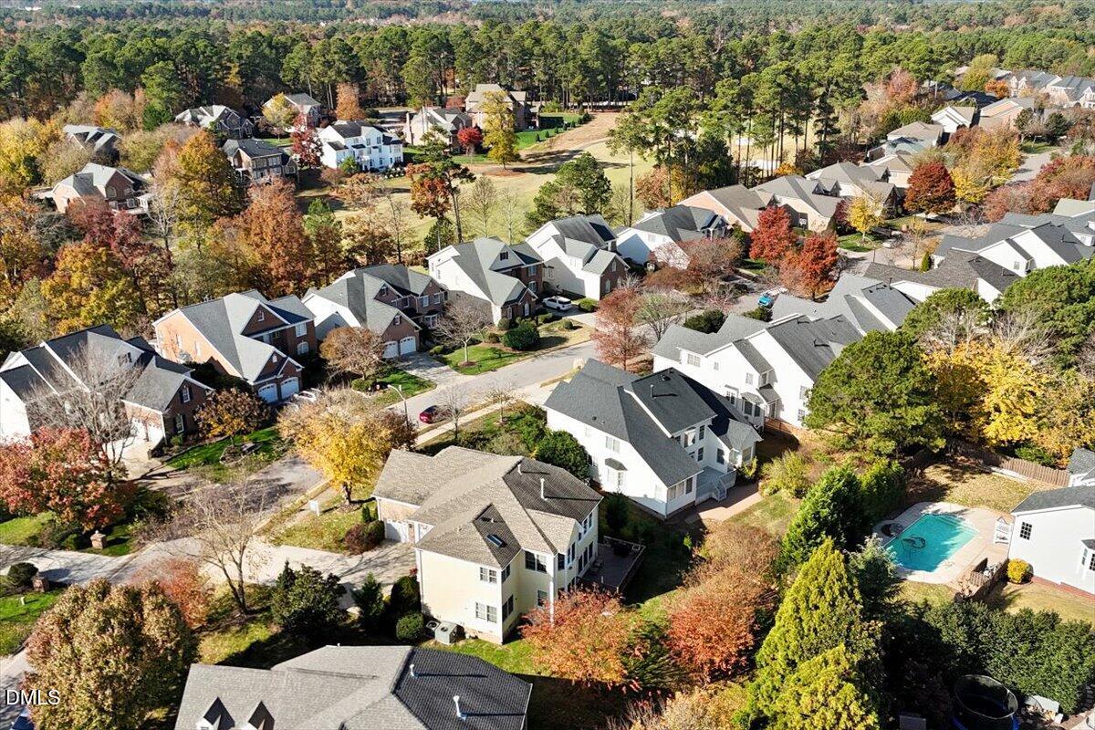 9120 Sanctuary Court Raleigh, NC 27617 - Photo 62 of 80 an aerial view of residential houses with outdoor space