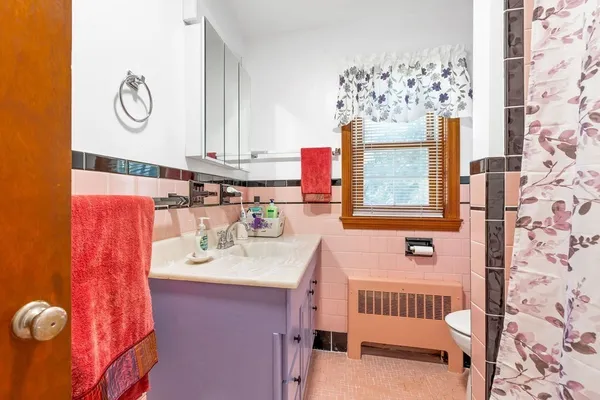 a utility room with a washer and dryer