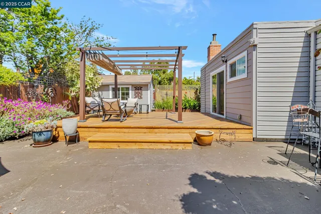 a view of a house with a patio