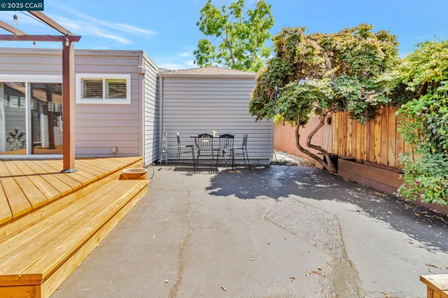 a view of outdoor space with seating area