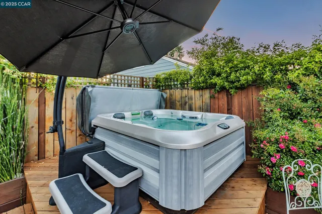 a view of outdoor space with seating area