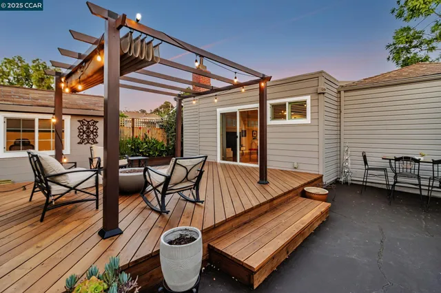 a view of outdoor seating