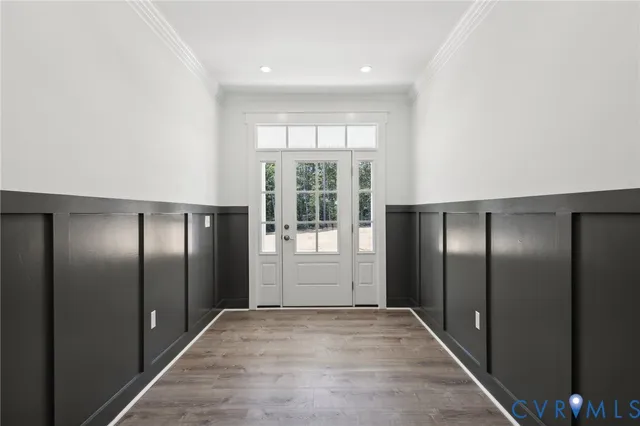 wooden floor in an empty room