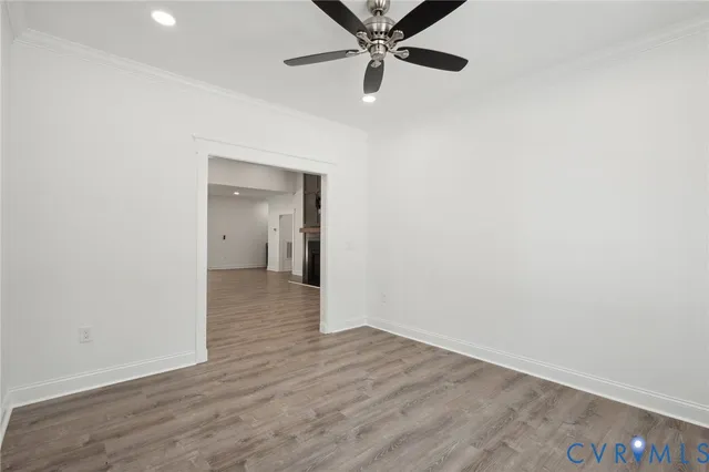 a living room with a fireplace