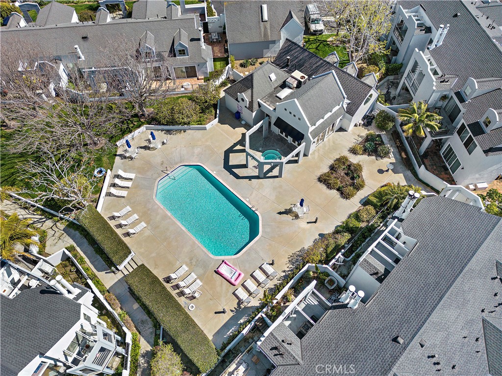 24451 Lantern Hill Drive, Unit D Dana Point, CA 92629 - Photo 3 of 32 an aerial view of a house with a swimming pool