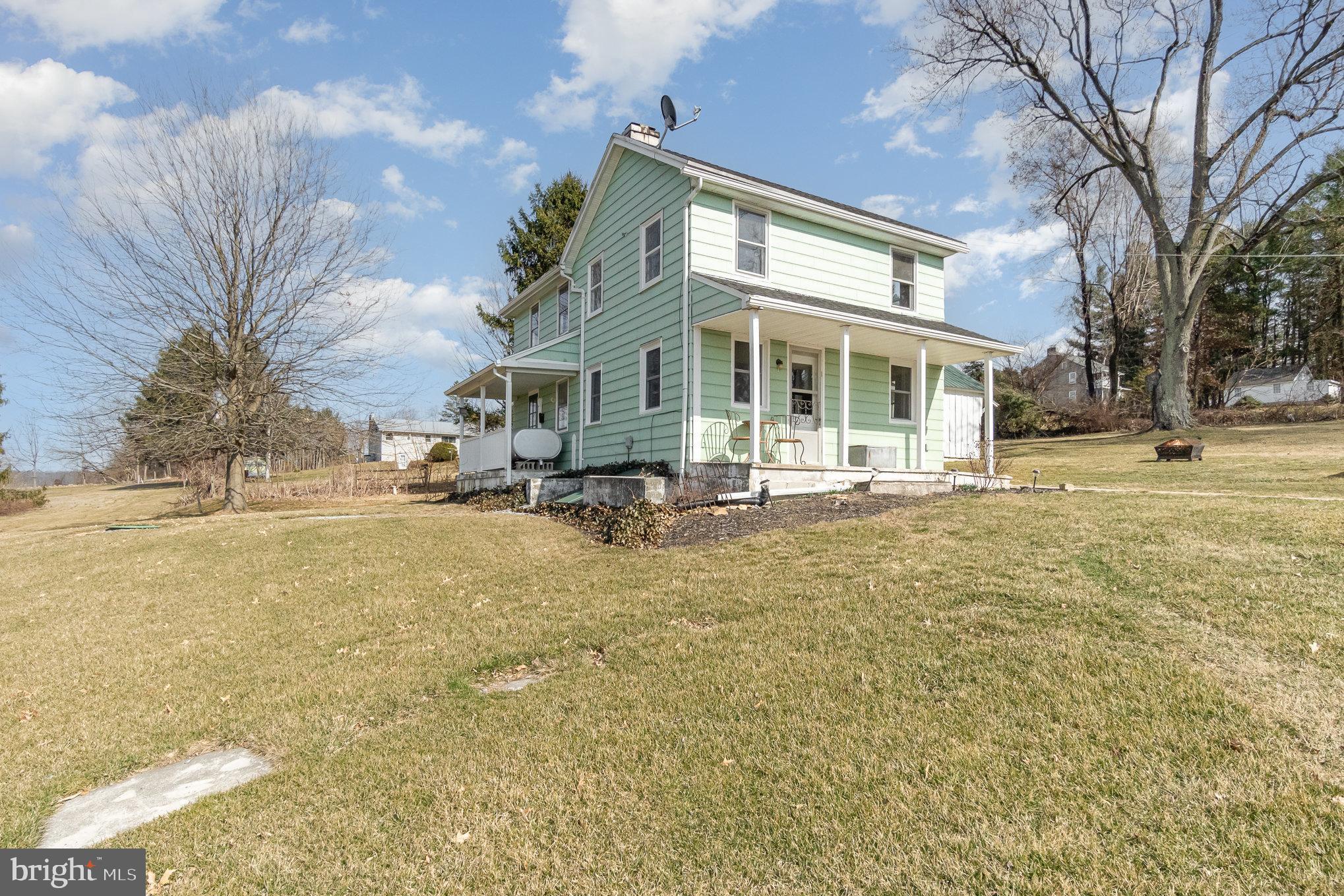 Charming green home on a spacious lot.