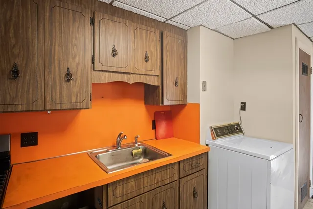 a room with storage and utility