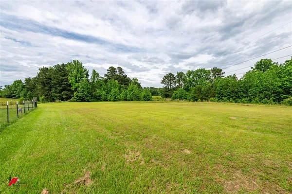 a view of yard with swimming pool and green space