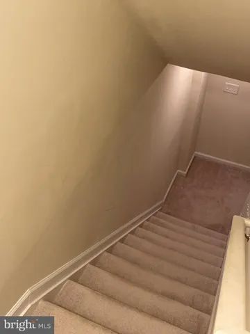 a view of small space with racks on the wall