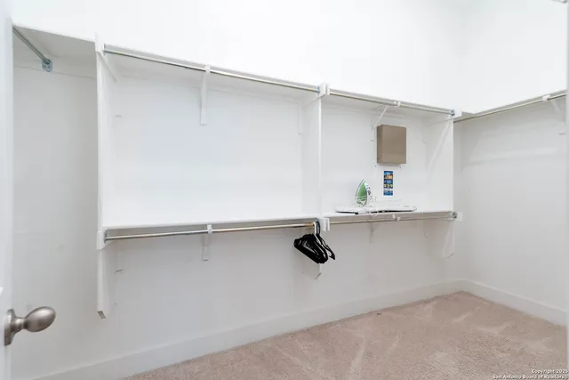 a close view of closet