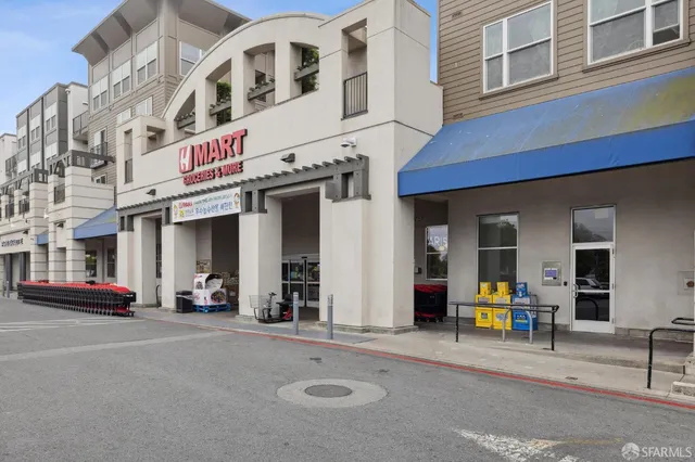 a view of a building with many windows