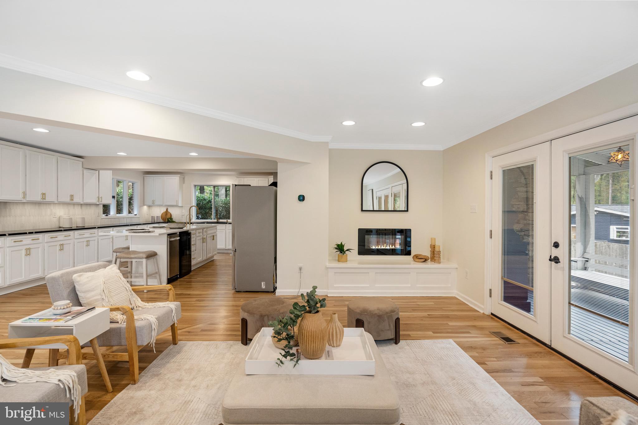 4 Bucksway Road Owings Mills, MD 21117 - Photo 21 of 57 a living room with furniture window and a view of kitchen