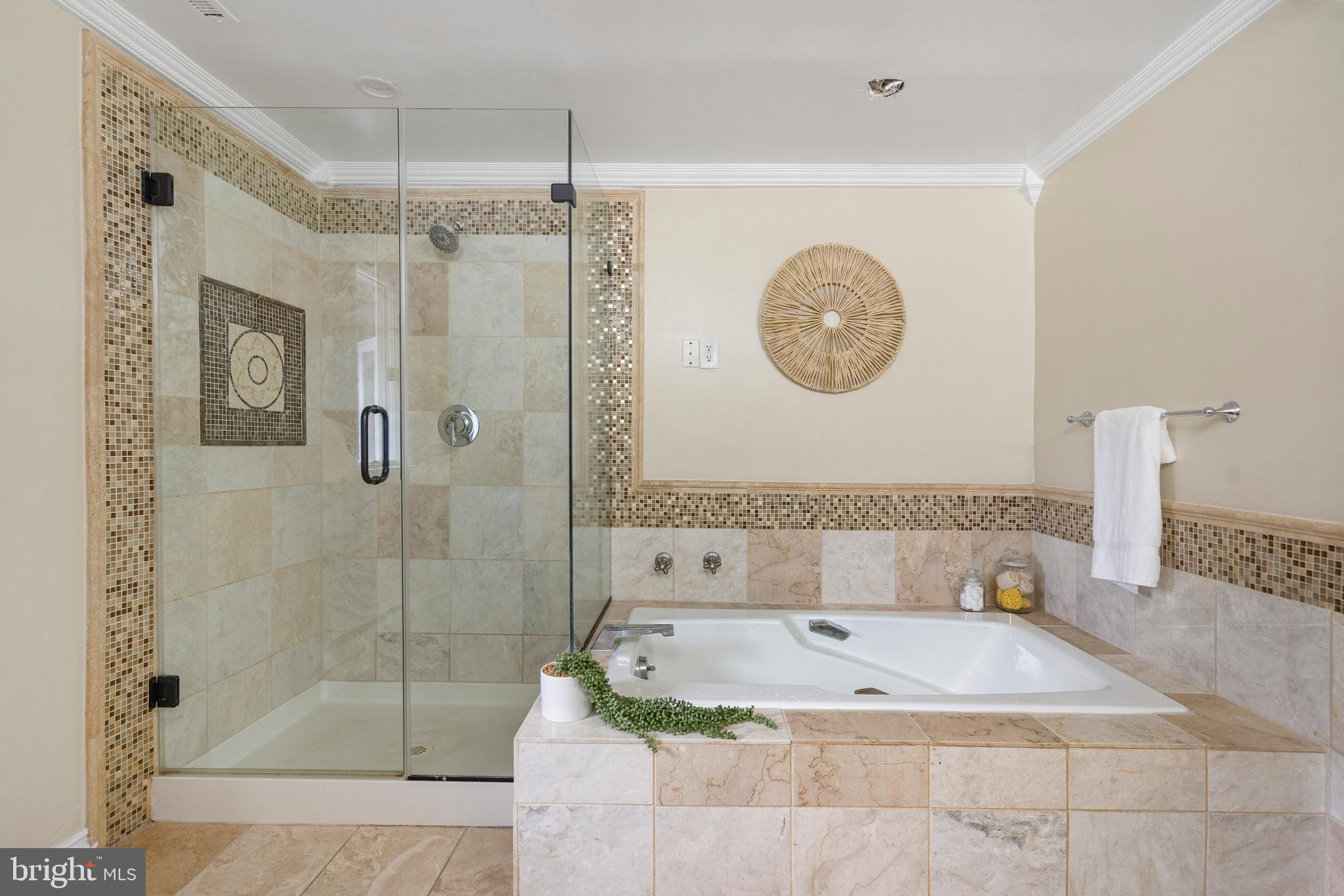 4 Bucksway Road Owings Mills, MD 21117 - Photo 31 of 57 a bathroom with a tub a sink and a shower