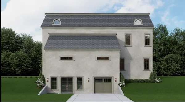 a view of a house with backyard