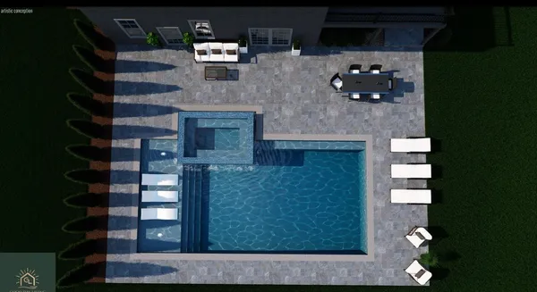 a kitchen with a refrigerator and a microwave oven