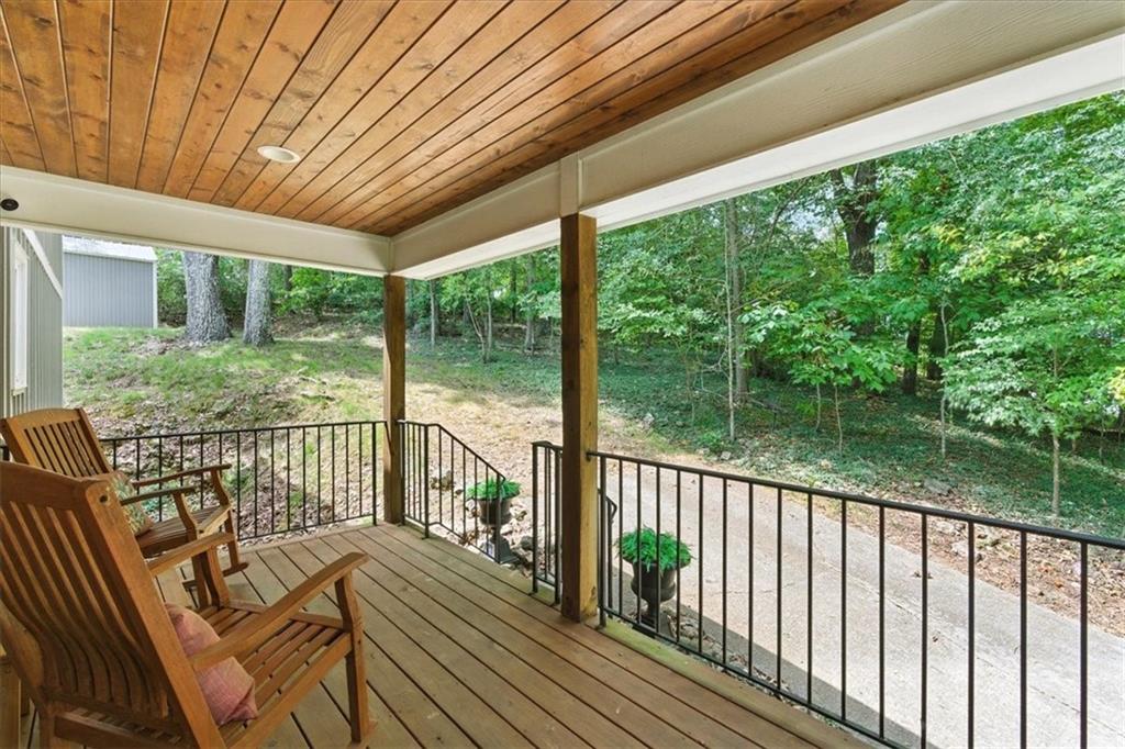 11 Brow Road Rome, GA 30165 - Photo 33 of 39 a view of a balcony with wooden floor