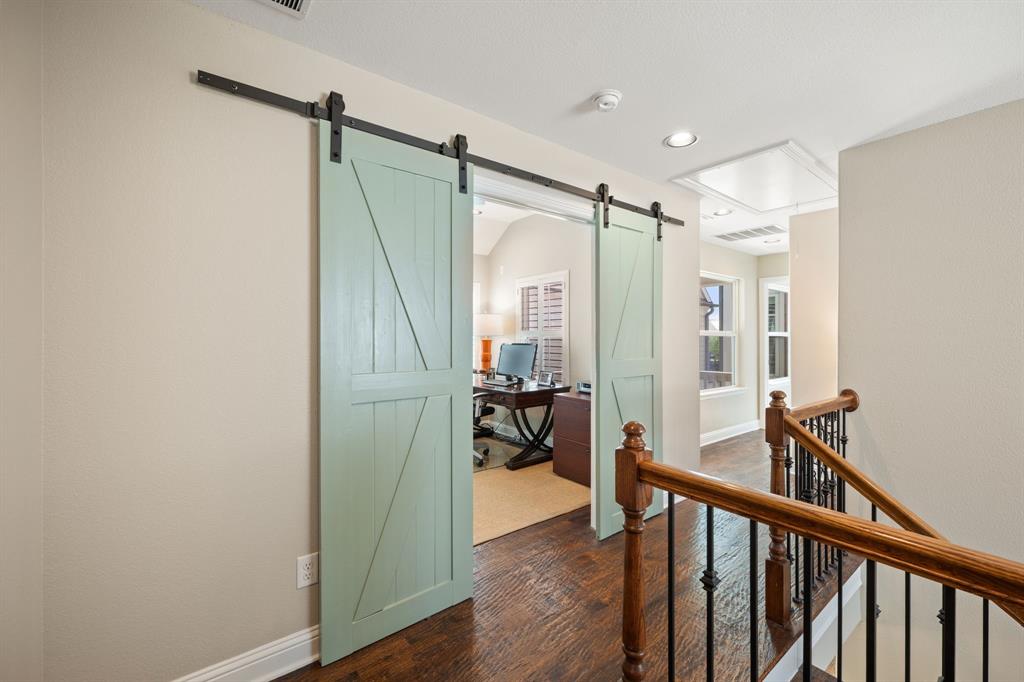 738 East Main Street Coppell, TX 75019 - Photo 13 of 27 a very nice looking room with a large window and wooden floor