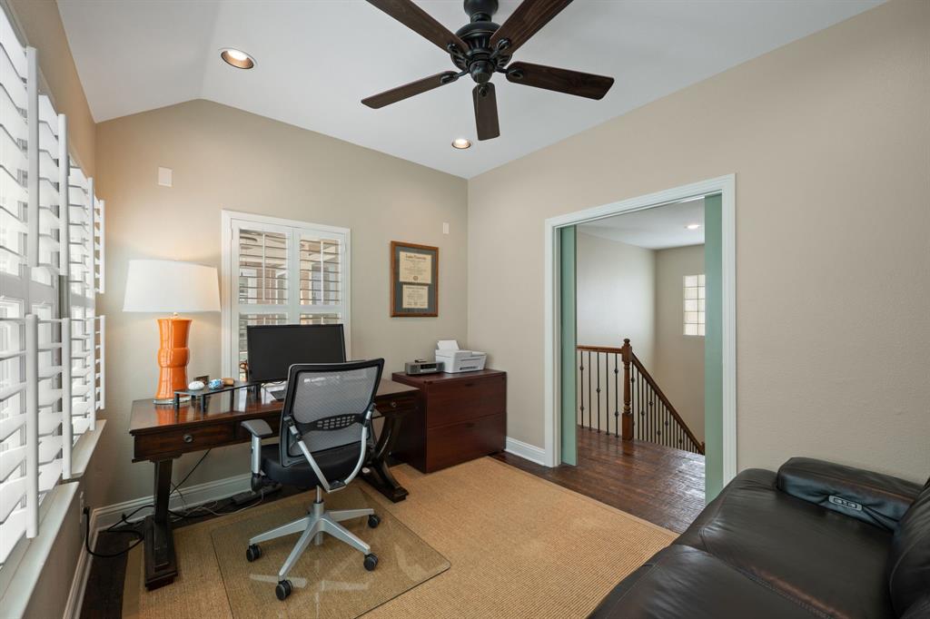 738 East Main Street Coppell, TX 75019 - Photo 16 of 27 a work room with furniture and a potted plant
