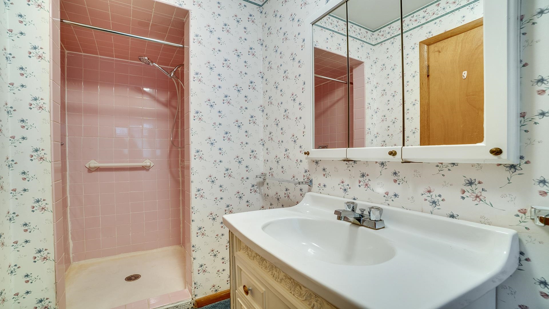 1405 Crest Lane Rochelle, IL 61068 - Photo 19 of 30 a bathroom with a sink and a shower