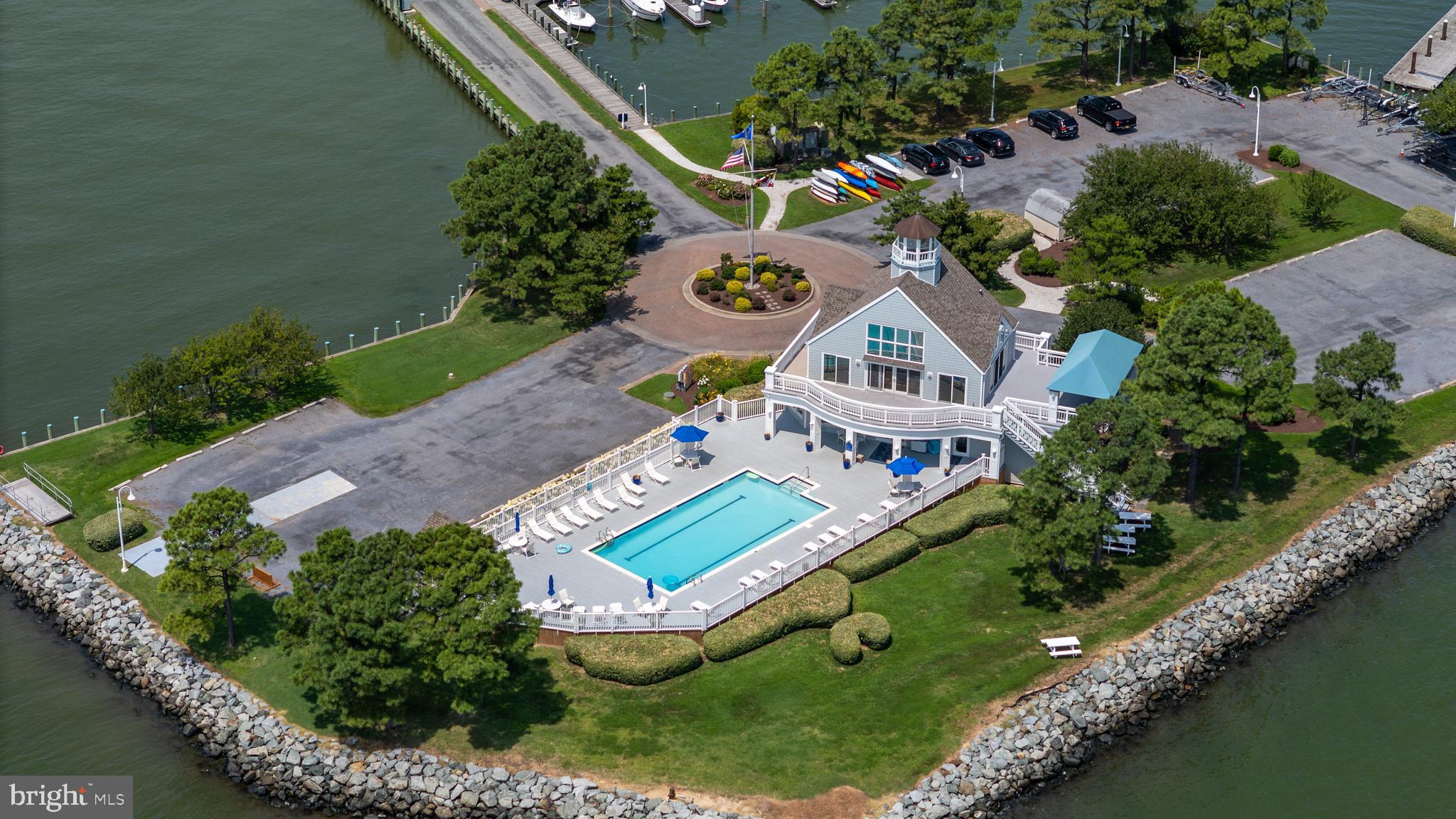 21477 Island Club Road Tilghman, MD 21671 - Photo 46 of 50 an aerial view of a house