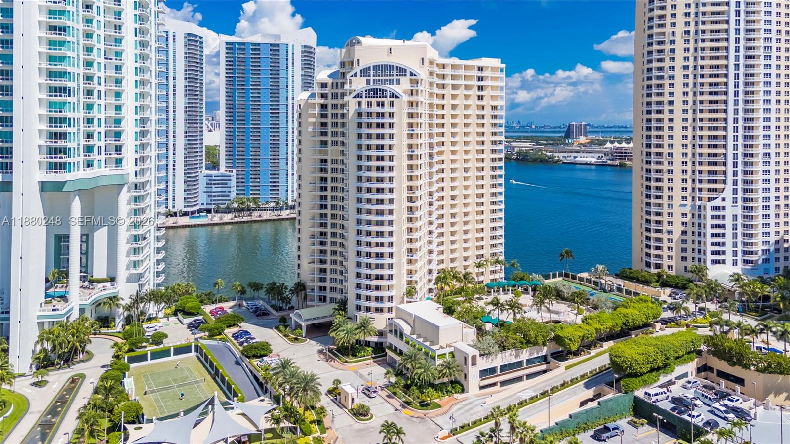 888 Brickell Key Drive, Unit 1807 Miami, FL 33131 - Photo 2 of 58 a city view with tall buildings
