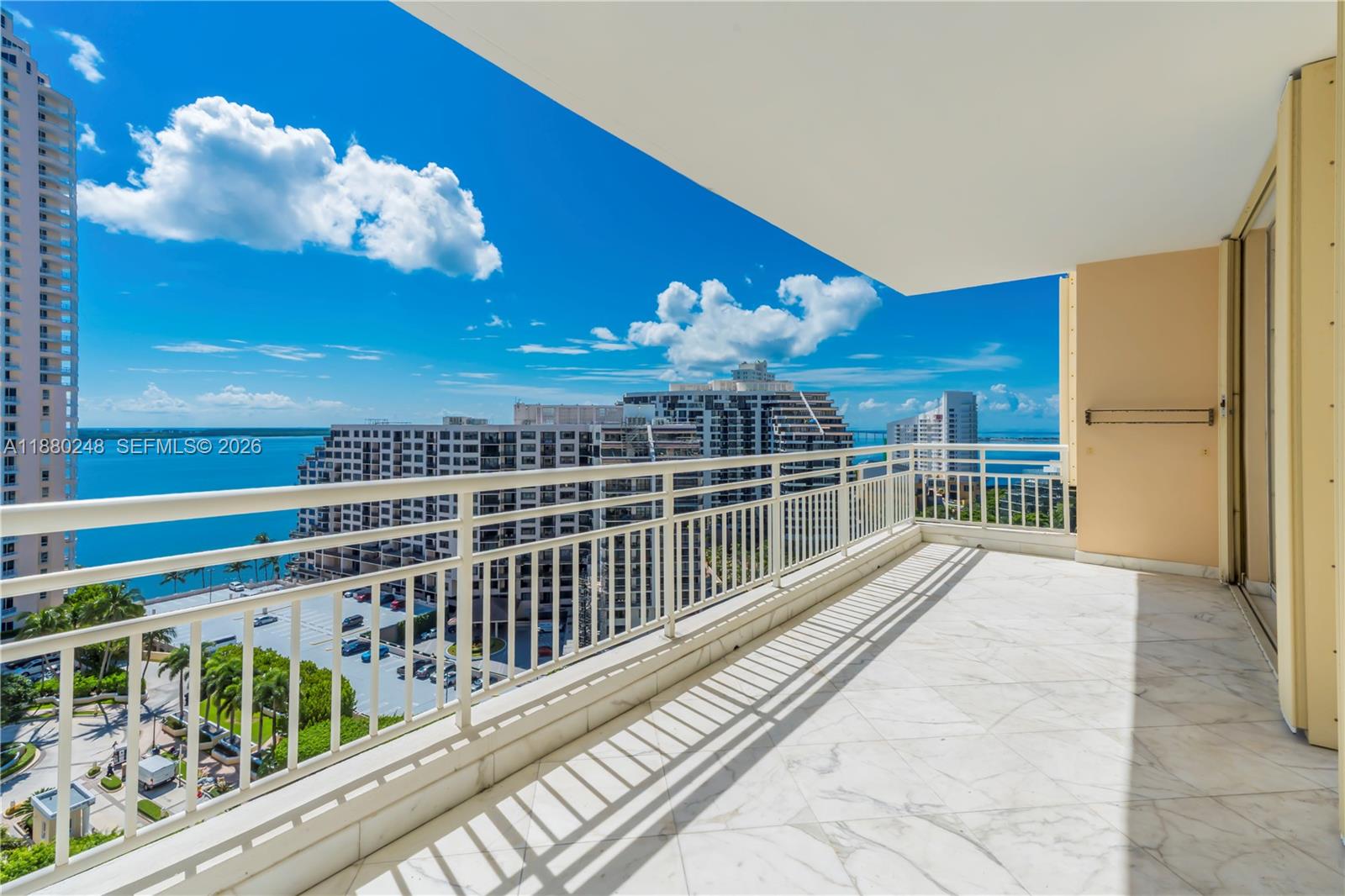 888 Brickell Key Drive, Unit 1807 Miami, FL 33131 - Photo 30 of 58 a view of a balcony