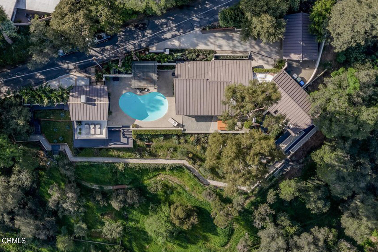 1255 Rancheros Road Pasadena, CA 91103 - Photo 10 of 10 an aerial view of residential house with outdoor space