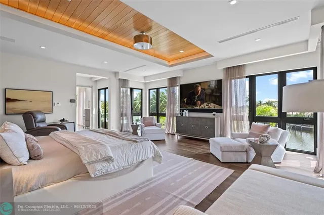 a view of a lake from a balcony