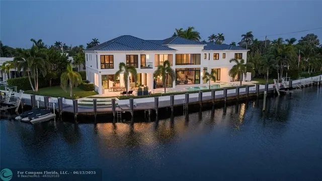 an aerial view of lake