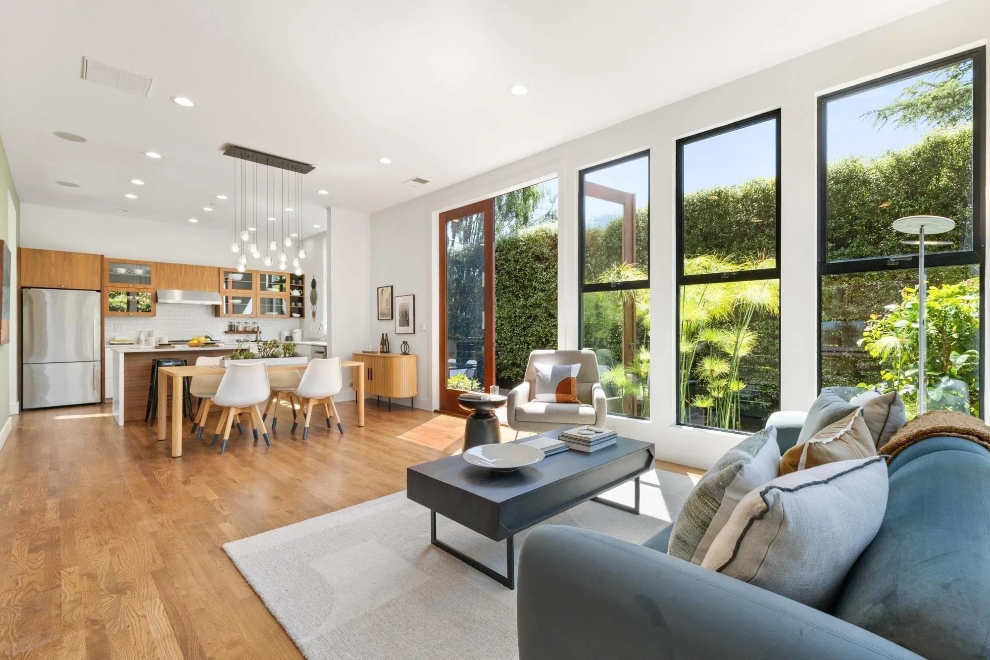 313 Spruce Street Alameda, CA 94501 - Photo 4 of 12 Digital rendering of the living room