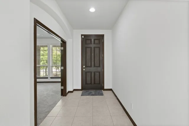 a view of front door