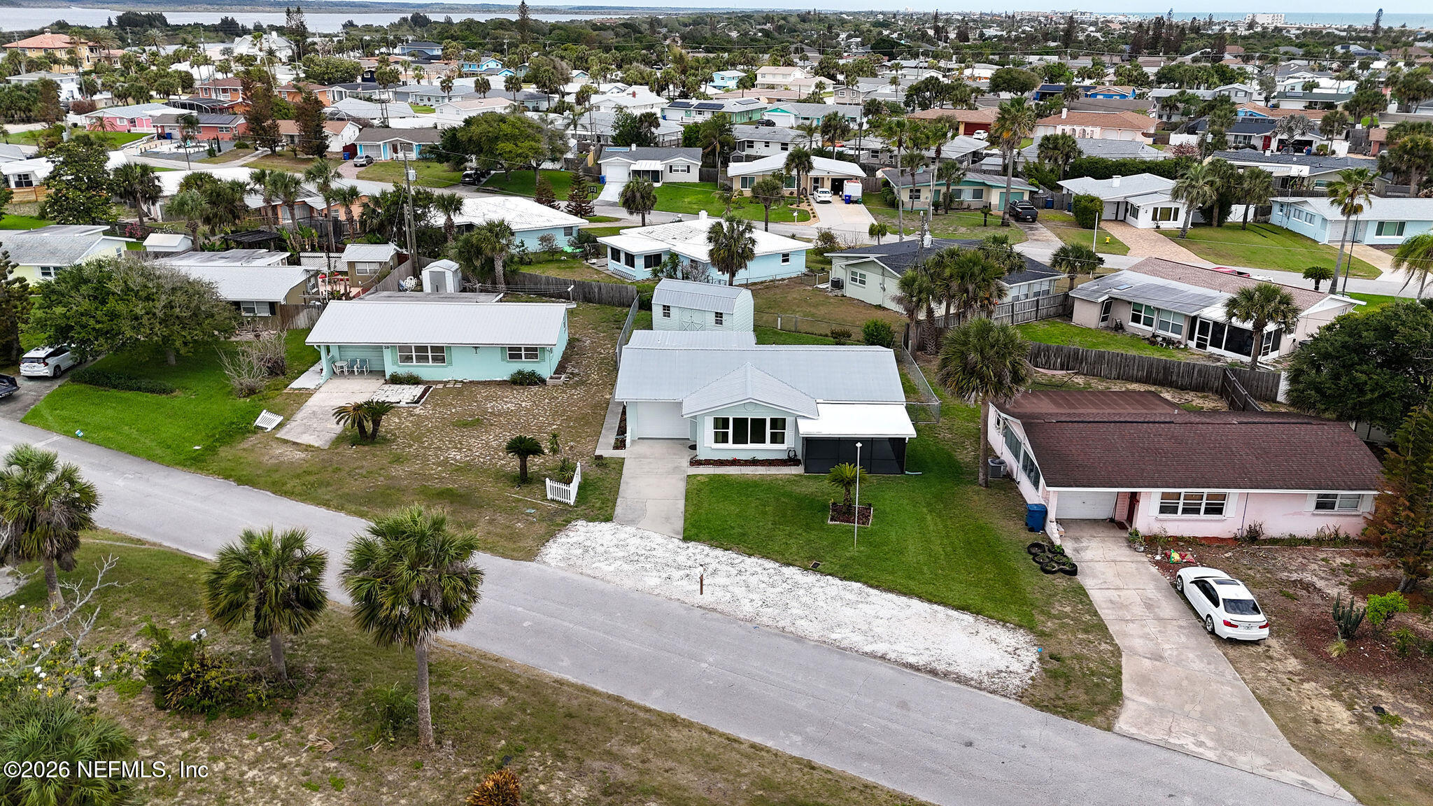 37 Berkley Road Ormond Beach, FL 32176 - Photo 27 of 33 an aerial view of a house with a garden