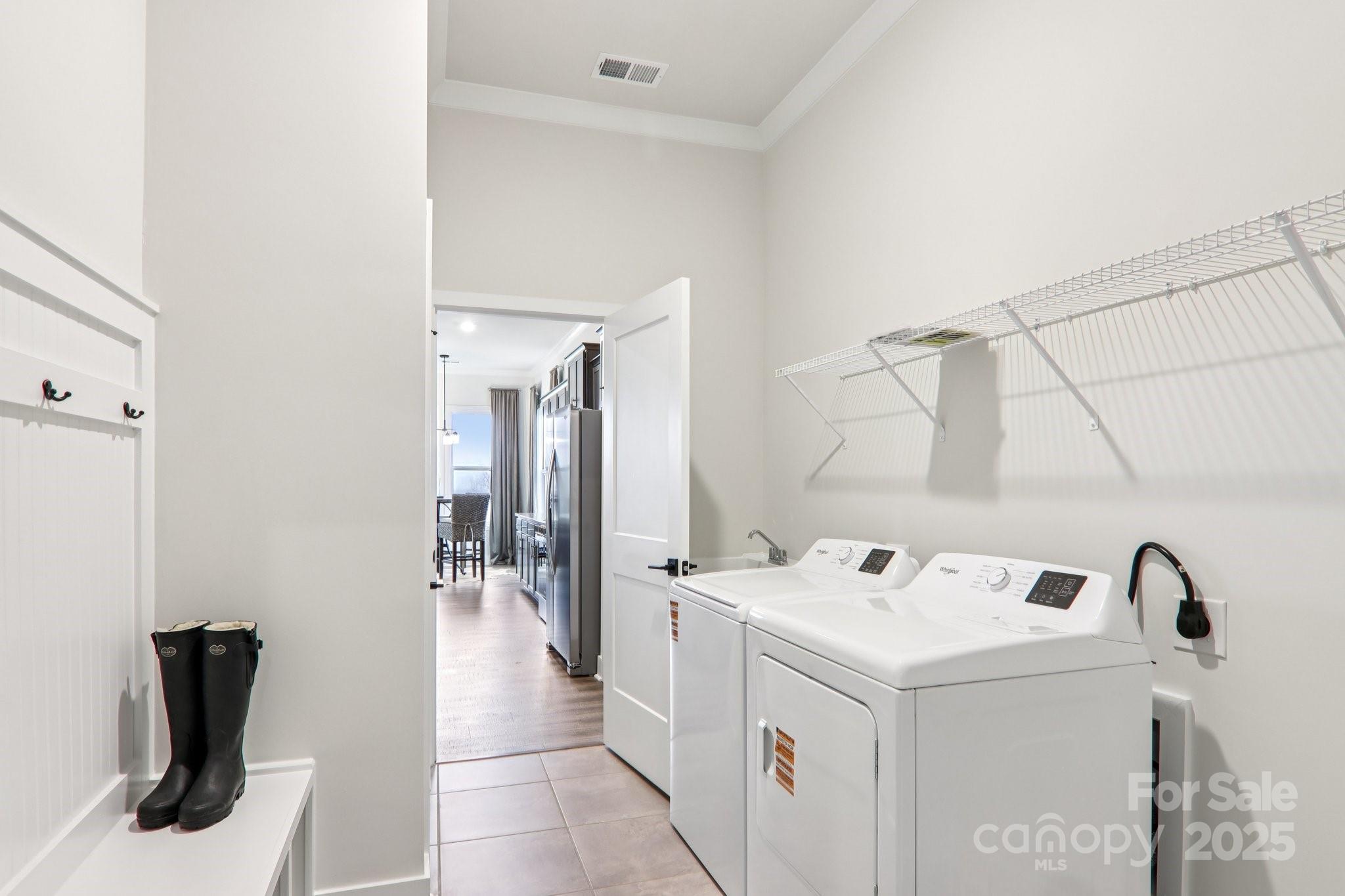 623 River Btm Road Fletcher, NC 28732 - Photo 33 of 48 a utility room with dryer and washer