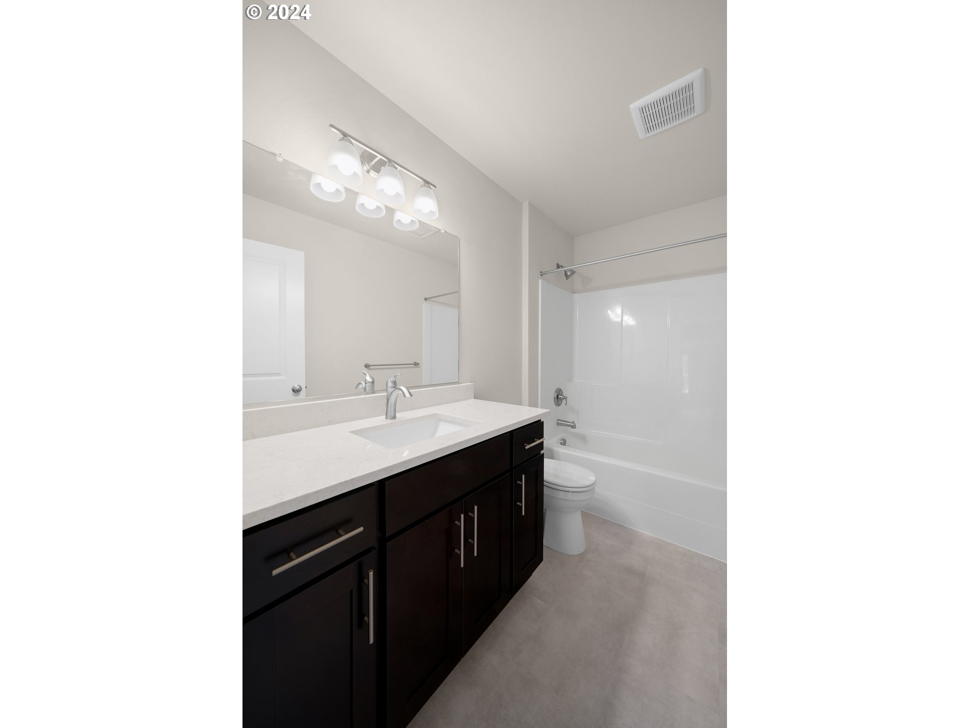 4361 Chaparal Place Albany, OR 97321 - Photo 21 of 36 a bathroom with a sink vanity and a mirror