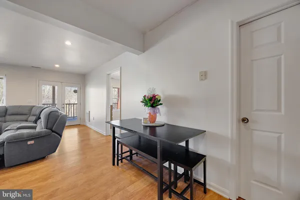 a view of a lake with houses