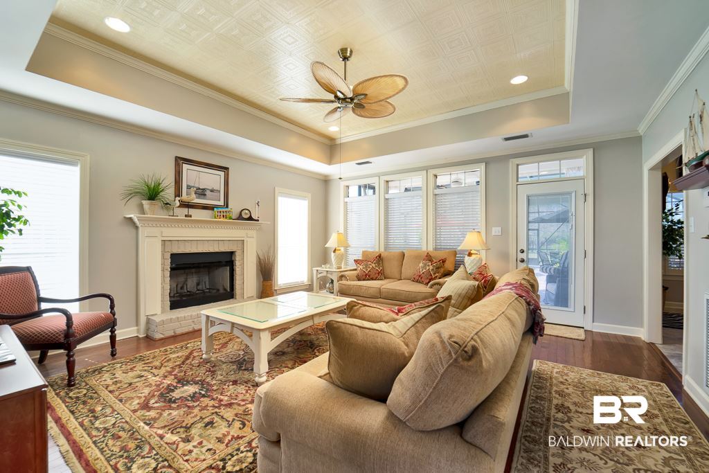 12523 Mary Ann Bch Road Fairhope, AL 36532 - Photo 16 of 41 16 Fireplace and Wood Flo
