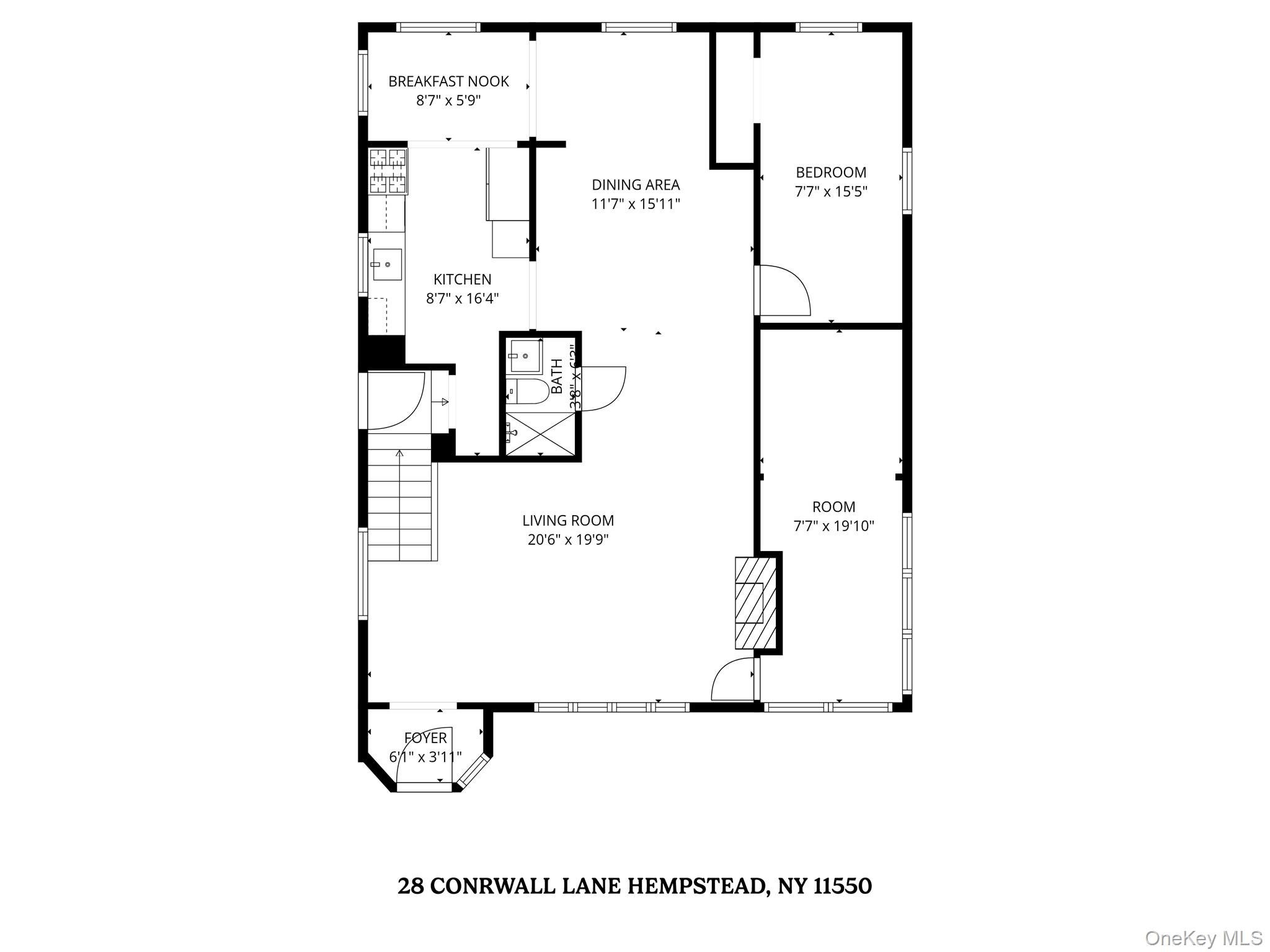 28 Cornwall Lane Hempstead, NY 11550 - Photo 17 of 20 a picture of a floor plan
