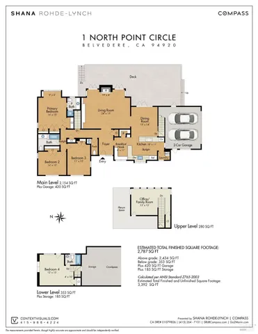 $3,857,000 | 1 North Point Circle, Belvedere, CA 94920