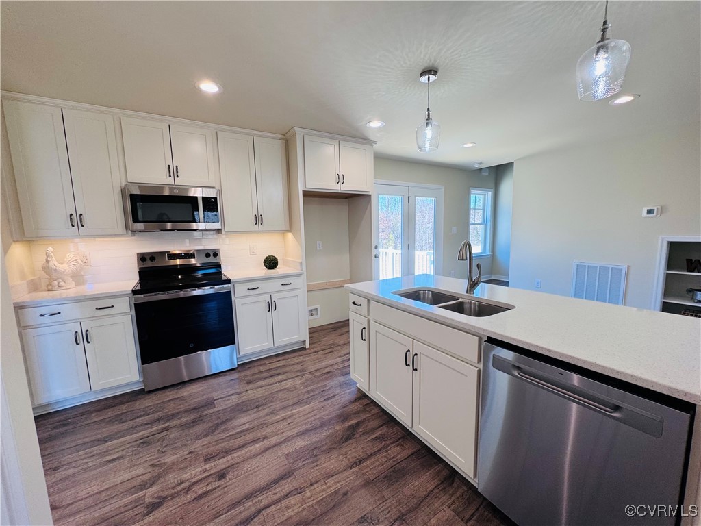 290 New South Ridge Bumpass, VA 23024 - Photo 13 of 50 Kitchen with stainless steel appliances, dark wood