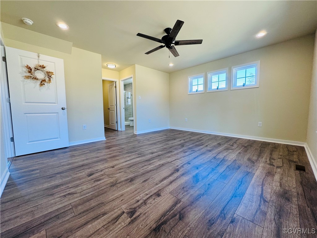 290 New South Ridge Bumpass, VA 23024 - Photo 18 of 50 Unfurnished room featuring dark wood-style floors,
