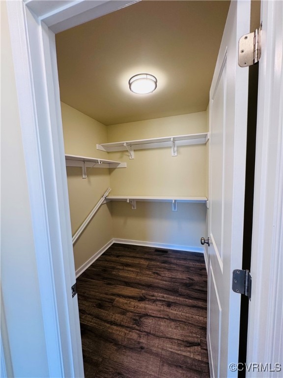 290 New South Ridge Bumpass, VA 23024 - Photo 24 of 50 Walk in closet featuring dark wood finished floors