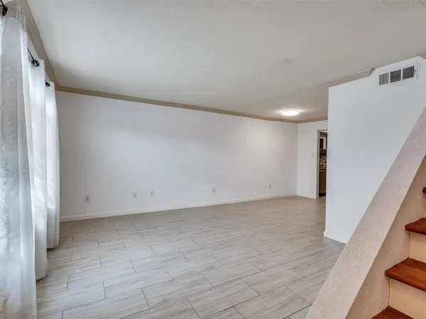 a view of an empty room