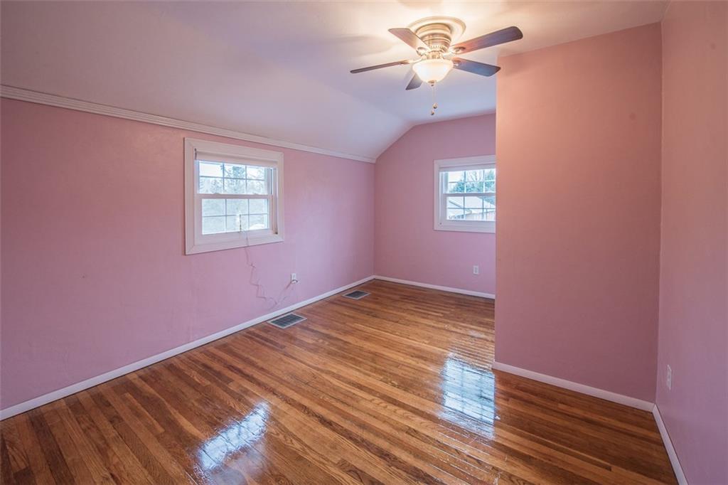 611 Blue Ridge Drive Apollo, PA 15613 - Photo 10 of 25 Second Bedroom with ceiling fan and window treatments