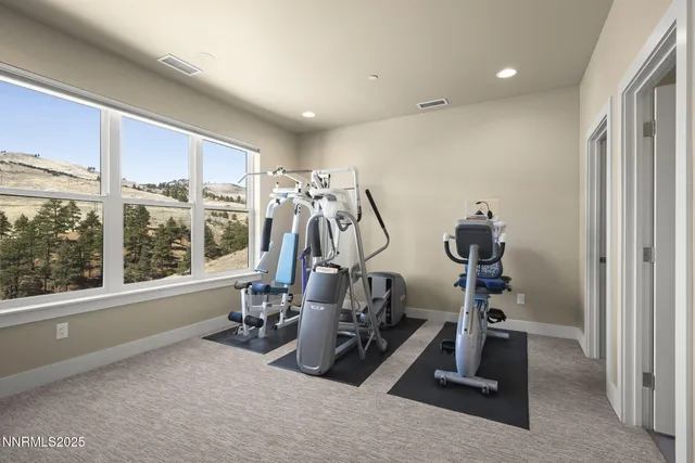 a view of a balcony with an ocean view